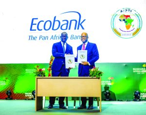 Communiqué de presse: Le Secrétariat de la ZLECAf et le Groupe Ecobank signent un protocole d’accord historique pour accélérer le commerce intra-africain et soutenir les PME