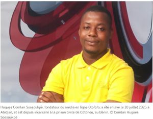 « Pour la libération de Hugues Comlan Sossoukpè » : l’appel de RSF et de 50 journalistes ouest-africains